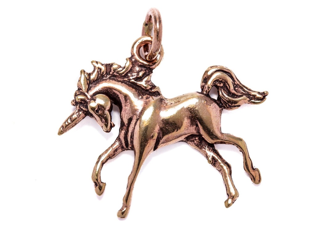 Einhorn-Anhänger SUNA aus Bronze – Mystisches Symbol für Reinheit und Magie (2,7 cm)