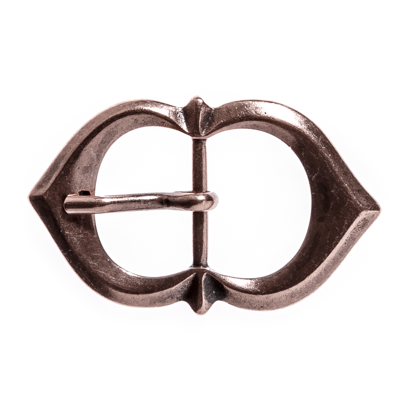 Spitzbogen-Schließe,25mm, kupferfarben