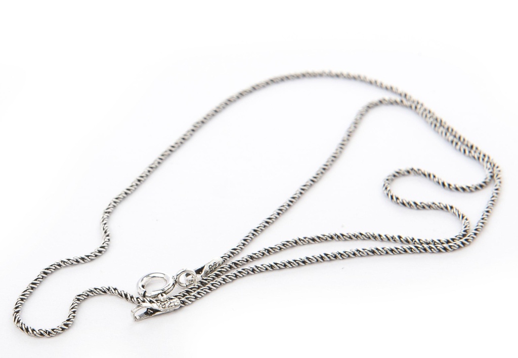 Historische Halskette, fein, 50 cm Silber - Accessoire Schmuck für Mittelalter, Larp, Reenactment und Fantasy