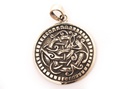 Anhänger JORMUN aus Bronze – Midgardschlange Wikinger Amulett 3,4 cm
