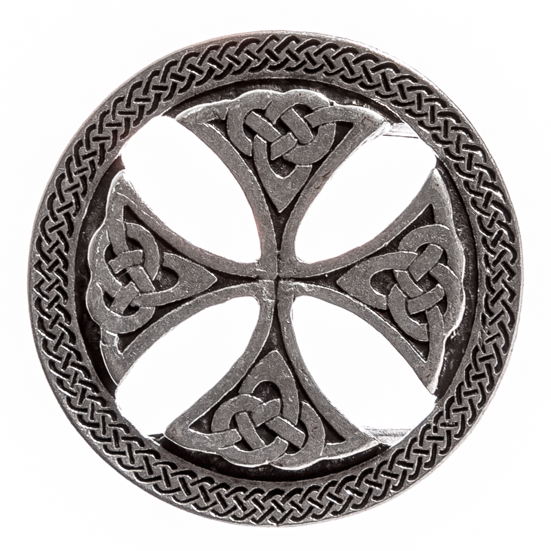 Keltische Gürtelschnalle Keltenkreuz silber – Schließe 70 mm für 40 mm Gürtel
