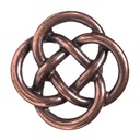 Gürtelschließe „Glendale“ – Kupferfarbene Schnalle mit keltischem Knotenmotiv für 4 cm Riemen