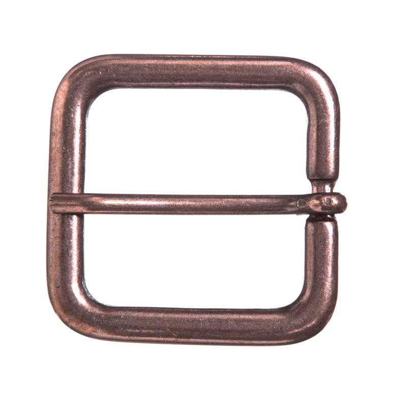 Gürtelschließe Jil kupferfarben – 3 cm rechteckige Schließe im minimalistischen Mittelalter-Stil