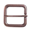 Gürtelschließe Jil kupferfarben – 3 cm rechteckige Schließe im minimalistischen Mittelalter-Stil