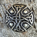 Fibel Brosche Keltenkreuz silberfarben