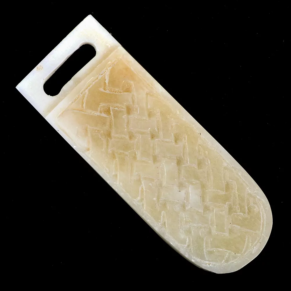 [17 KN-En 2] Knochen-Riemenende - 2 cm