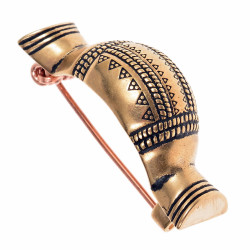 [07 Br Vendel.ma.br] Vendelzeitliche Gleicharmfibel (Bronze)