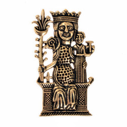 [07 PZ Tombelaine-b] Pilgerabzeichen "Lady von Tombelaine" (Bronze)