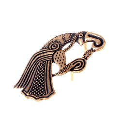 [08 ZN Rabe - L.ma.br] Gürtelbeschlag Rabe - links (Bronze)