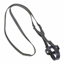 Verstellbarer Flaschen-Halter aus Leder zum Umhängen – mit Schulterriemen