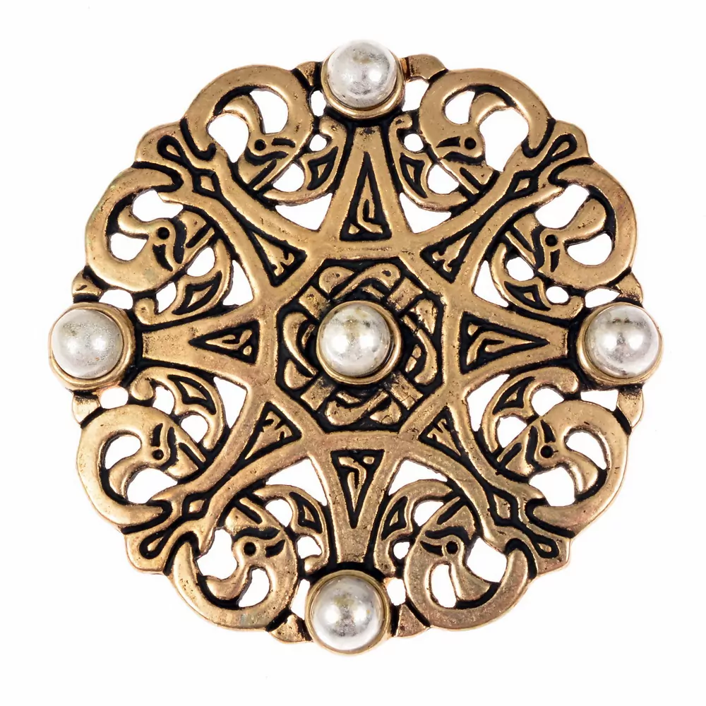 [07 Br Trewhiddle-b] Scheibenfibel "Trewhiddle" (Bronze)