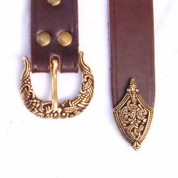 Wikinger-Gürtel in 3 cm + Riemenende