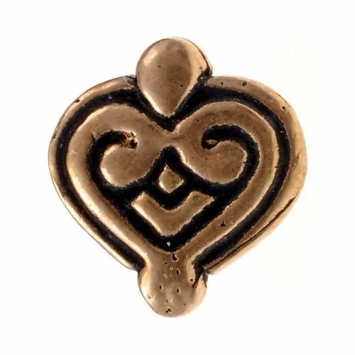[08 ZN AwHe.b] Awarischer Beschlag - herzförmig (Bronze)