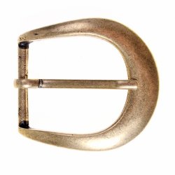 Klassische Gürtelschnalle für 3 cm Gürtel – in messing- oder silberfarbenem Zamakguss